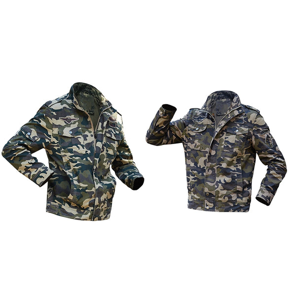 Appliques Camouflage Printed Jacket