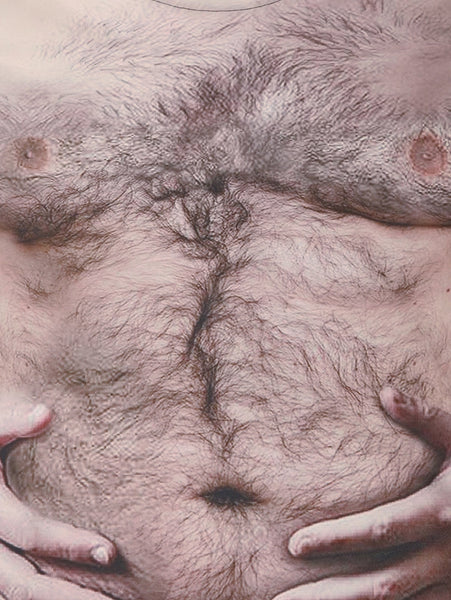 Chest Hair 3D Print Short Sleeves T-shirt