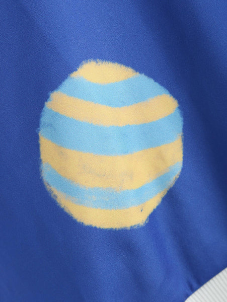 Skew Neck Sun and Moon Print Sweatshirt