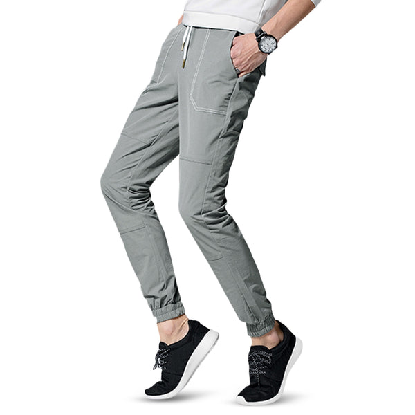 Drawstring Solid Color Jogger Pants