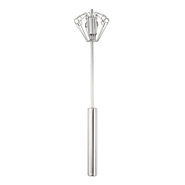 Kitchen Semi-automatic Stainless Steel Rotary Egg Beater Whisk