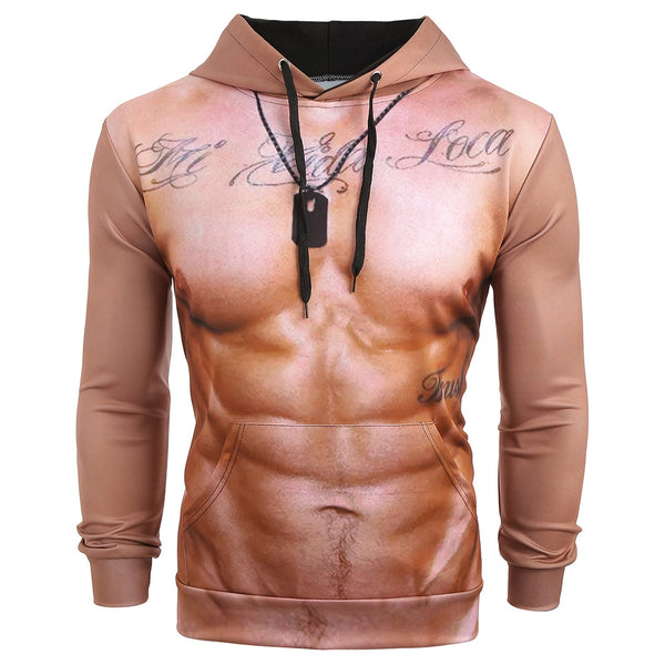 Naked Belly Letters Print Drawstring Hoodie