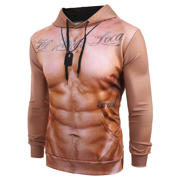 Naked Belly Letters Print Drawstring Hoodie