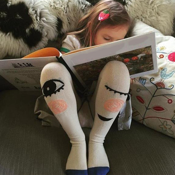 Kids Baby Girls Cotton Warm Big Eyes Tights Stockings Pantyhose Socks