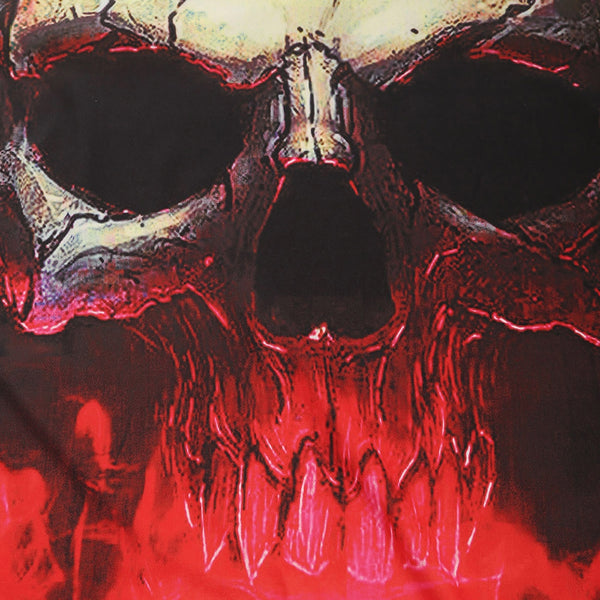 3D Skull Print Short Sleeves Tee