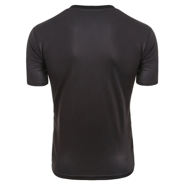 Short Sleeves Faux Collar Print Casual T-shirt