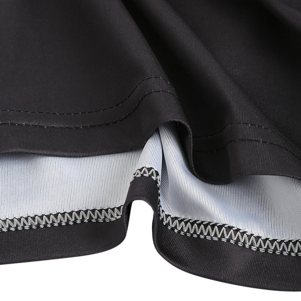 Short Sleeves Faux Collar Print Casual T-shirt