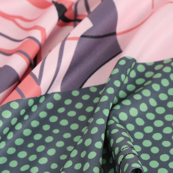 Faux Strape Belly Dots Print Casual Short Sleeves T-shirt