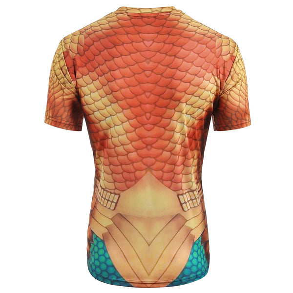 Fish Scales Printed Casual Short Sleeves T-shirt