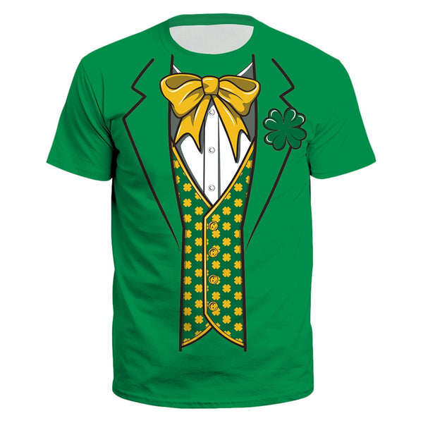 3D Bowknot Printed Short Sleeve Tee