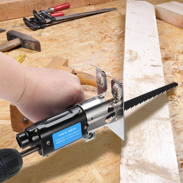 Multifunction Reciprocating Saw Attachment Change Electric Drill for Wood Metal Cutting