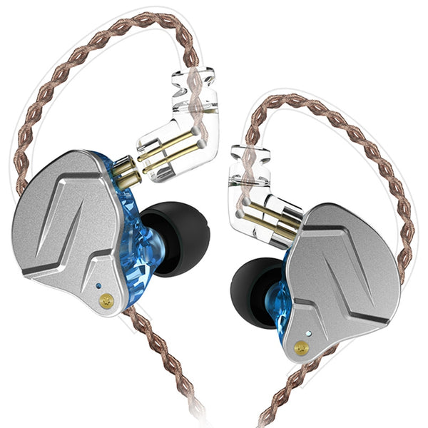KZ ZSN pro Headphones Quad-core Moving Iron Double Circle Diy Custom Wireless  Call Sports