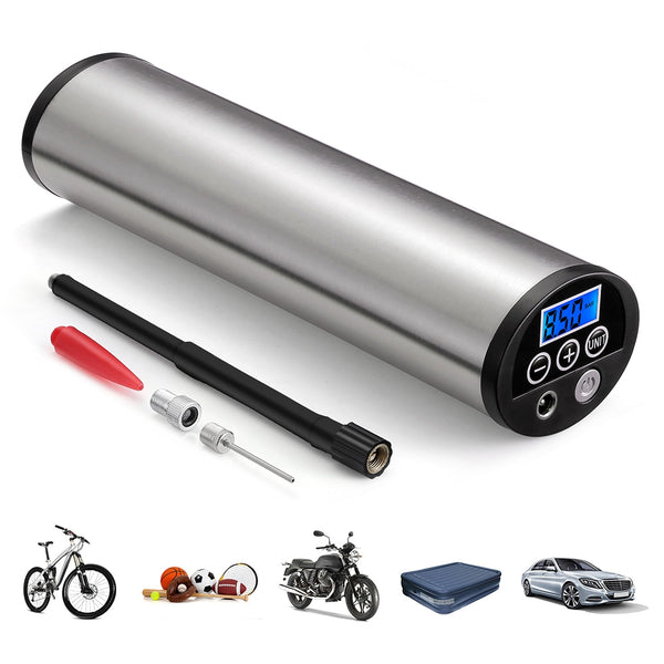 AP - 101 Mini Electric Inflator with Tyre Pressure Gauge LED Light