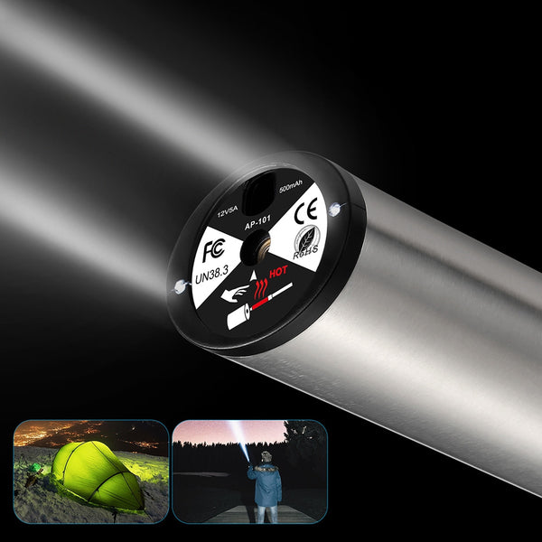 AP - 101 Mini Electric Inflator with Tyre Pressure Gauge LED Light