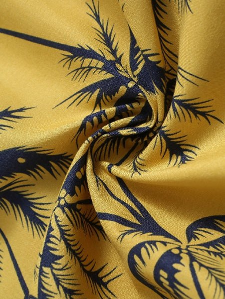 Coconut Tree Print Board Shorts