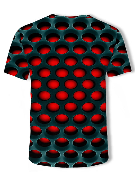 Burning Honeycomb Briquette Graphic Tee Men