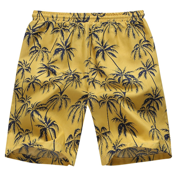 Coconut Tree Print Board Shorts