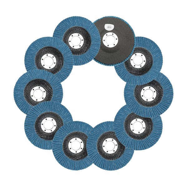 10PCS 125mm Professional Zirconia Flap Discs