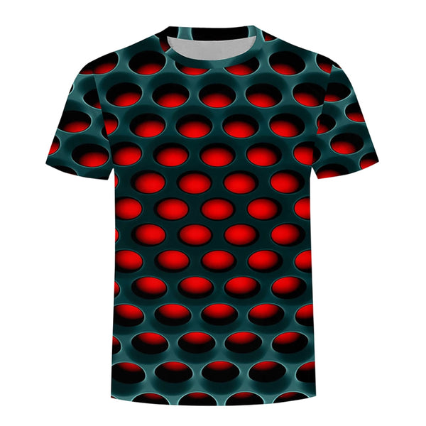 Burning Honeycomb Briquette Graphic Tee Men