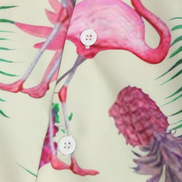 Animal Fruit Print Short Sleeves Shirt For Men