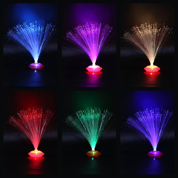 Color Changing LED Fiber Optic Lamp