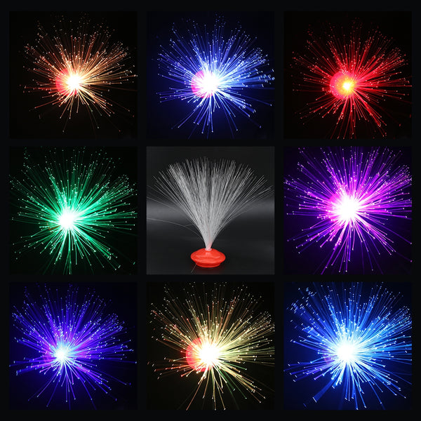 Color Changing LED Fiber Optic Lamp