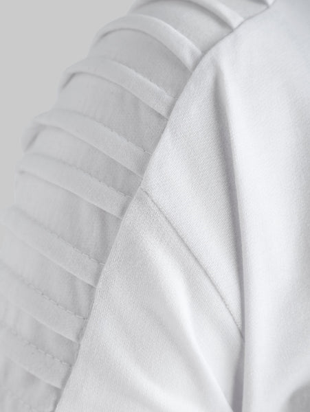 Sports Full Zipper Gradient Print Shoulder Pleated Hoodie