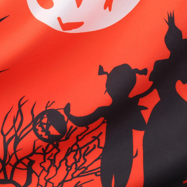 Mesh Panel Bat Print Sleeveless Halloween Dress