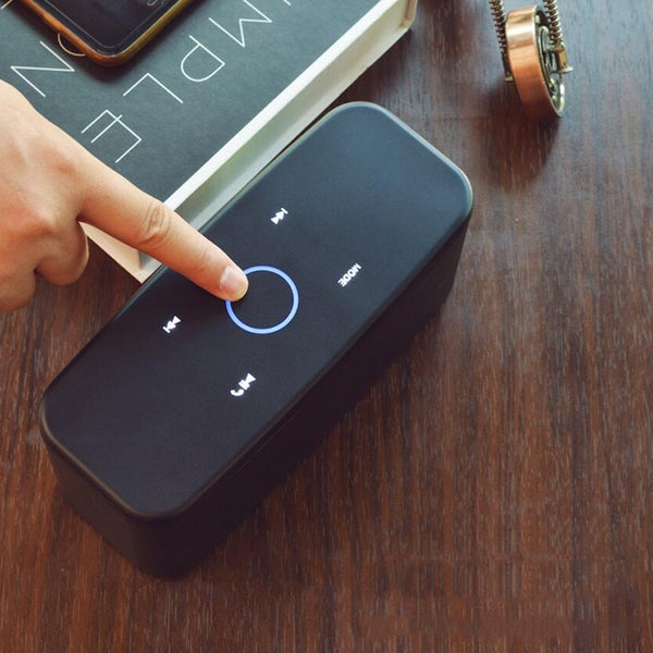 DOSS Stereo Sound Deep Bass 20H Playtime with LED Light SoundBox Plus Bluetooth Portable Wireless Speaker