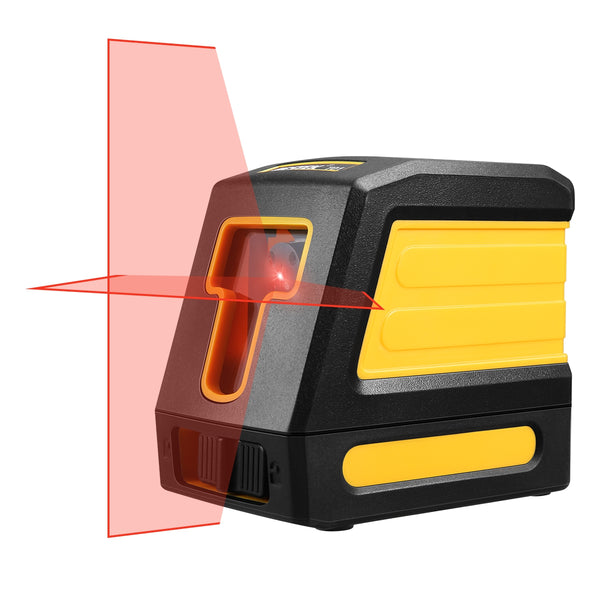 Cross Line Laser Level 49ft/15m Red Cross Line with Self-Leveling Horizontal and Vertical Cross-Line Laser