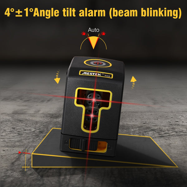 Cross Line Laser Level 49ft/15m Red Cross Line with Self-Leveling Horizontal and Vertical Cross-Line Laser