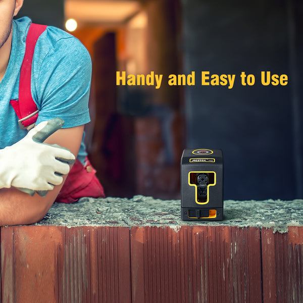 Cross Line Laser Level 49ft/15m Red Cross Line with Self-Leveling Horizontal and Vertical Cross-Line Laser