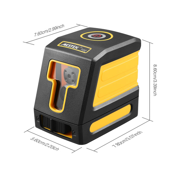 Cross Line Laser Level 49ft/15m Red Cross Line with Self-Leveling Horizontal and Vertical Cross-Line Laser
