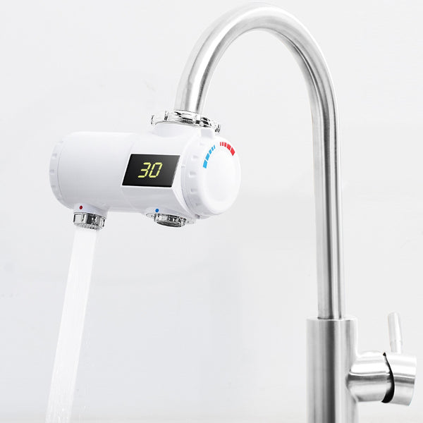 xiaoda 220V 3000W Electric Faucet 3s Fast Instant Heating LED Display IPX4 Waterproof