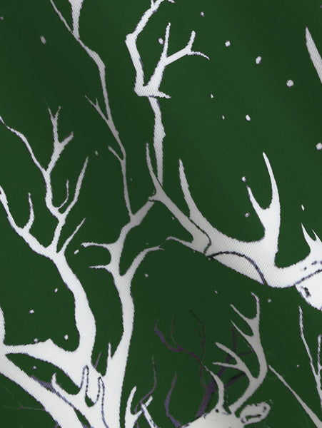 Sequined Reindeer Print Mini Cami Dress