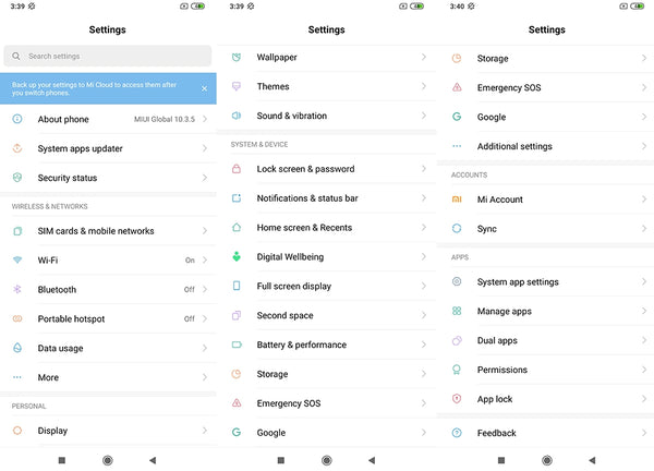 Xiaomi Redmi Note 8 Global Version 4+64GB Space Black EU