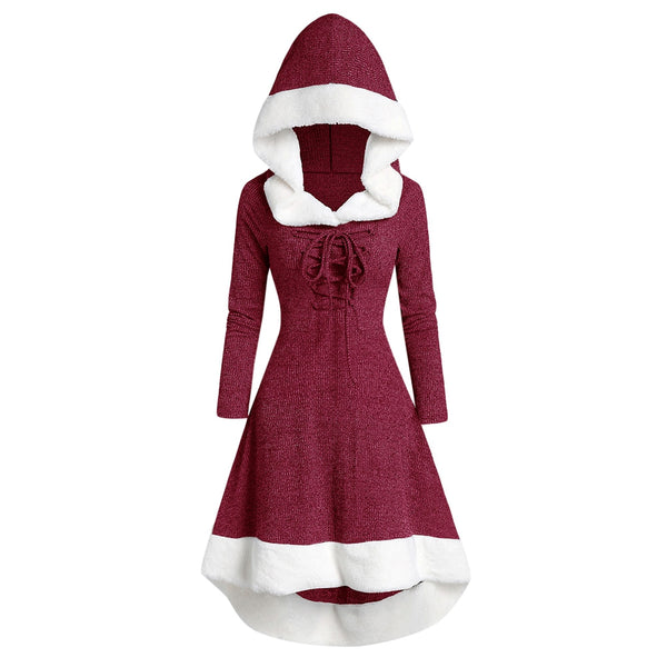 Hooded Long Sleeve Dress