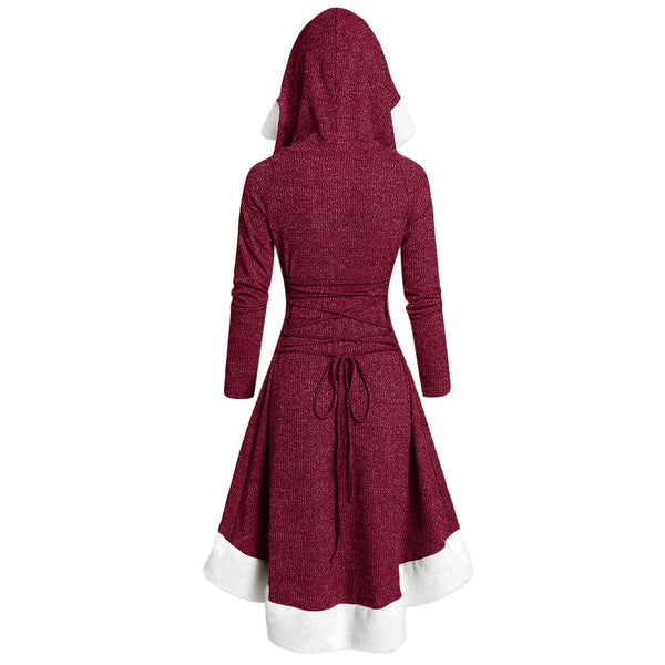 Hooded Long Sleeve Dress