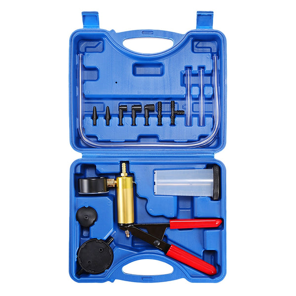 Brake Fluid Bleeder Vacuum Pistol Pump Manual Hand Held Tester Kit
