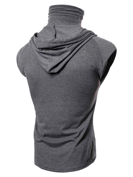 Mask Skull Hooded Pullover Vest