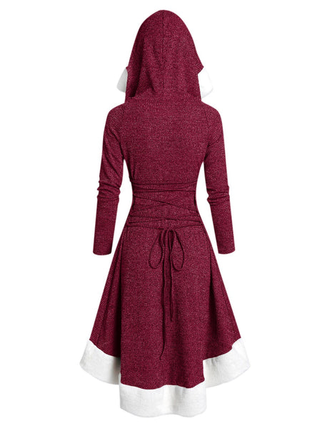 Hooded Long Sleeve Dress