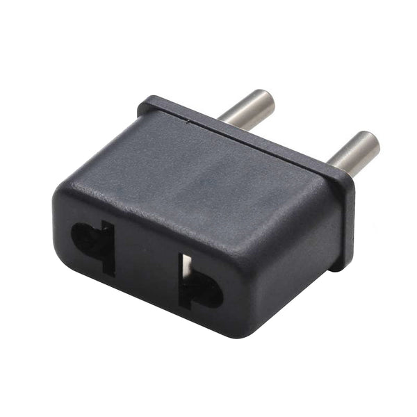 US To EU Adapter Converter Black