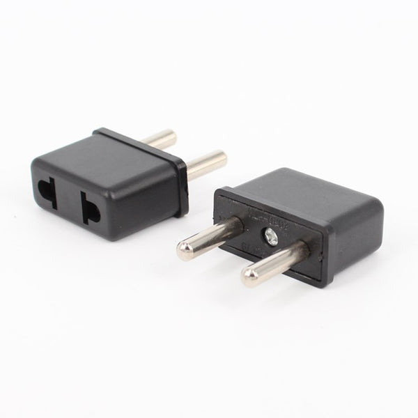 US To EU Adapter Converter Black