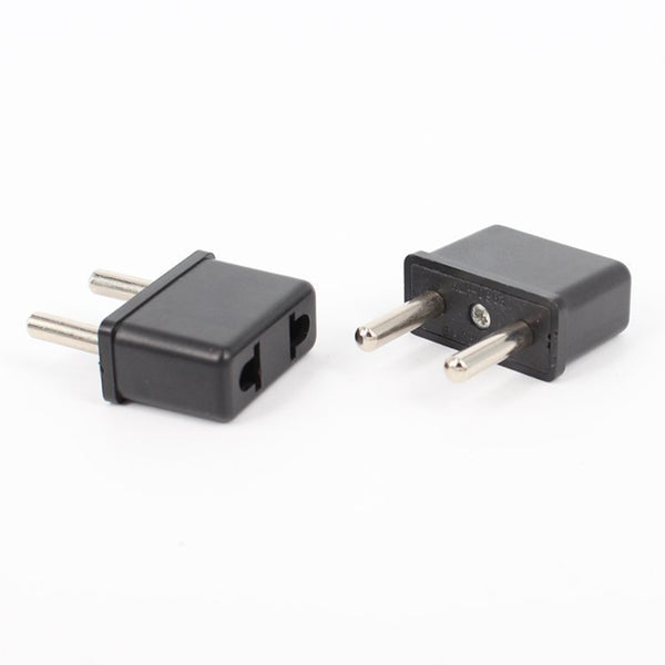 US To EU Adapter Converter Black